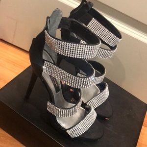 Black Rhinestone Nina Pumps...original packaging.